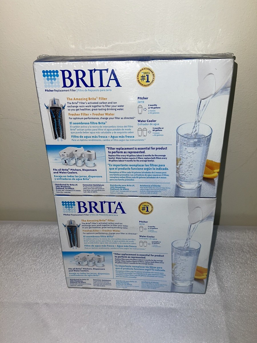 AQUALINK Replacement Water Filters – 6 Pack For Brita Pitchers (OB21/OB03), NSF Certified