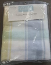 VTG NWT CARTER'S Pastel Plaid Woven Acrylic Baby Blanket Vintage NEW