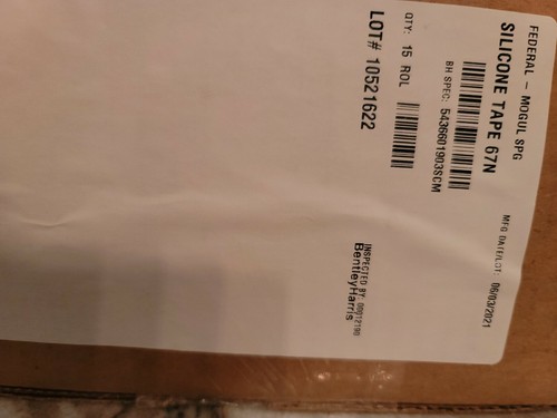 Case of 15 Federal Mogul Self Fusing Silicone Tape 67N 15M Rolls ABS5334-A01B - Picture 3 of 5