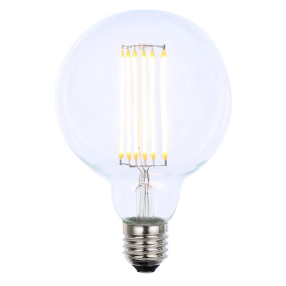 Litecraft Light Bulb E27 Edison Screw 6 Watt Filament Globe Dimmable LED - Clear