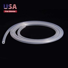 4mm ID x 6mm OD Silicone Tubing Food Grade Pure Silicon Tube 19.68ft Length