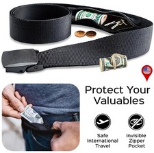 Travel Security Belt Money Belt for Men Travel Security Belt Hidden Money Key US