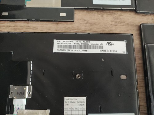 Lot of 11 - Lenovo Thinkpad Keyboard replacements - As is / Parts / Repair - Afbeelding 15 van 20