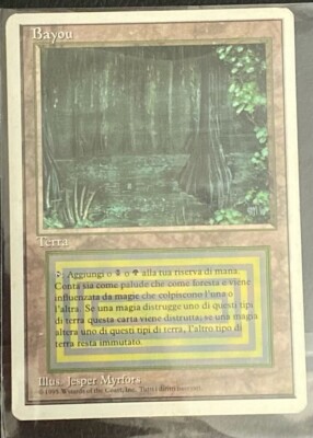 Magic The Gathering BAYOU Double Earth DEU White Edge 1995