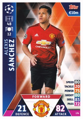 Match Attax Champions League 2018/19 - Alexis Sanchez - Manchester United FC