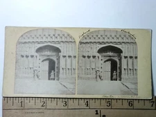 Chestershire Cathedral West Door England Stereoview Antique c1860 Y19051