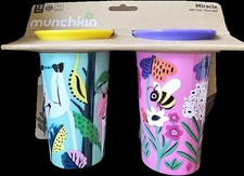 Munchkin Miracle 360 WildLove Sippy Cup 9oz - 2pk - Bee/Lemur
