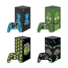 OFFICIAL RICK AND MORTY GRAPHICS VINYL SKIN FOR SERIES X CONSOLE  CONTROLLER