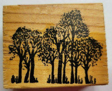 Wood/Rubber Stamp Forest / Trees