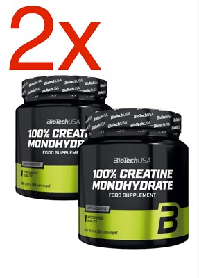Kreatin | Zwei Creatin 100 % monohydrat Biotech USA 300 Gramm 88 Serving |