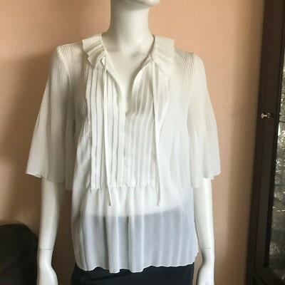sheer short sleeve blouse