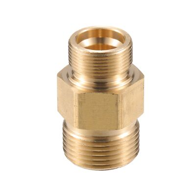 #ad Pressure Washer Connector M18x1 to M22x1.5 Male Adapter Brass Screw Hose Conn... $19.01