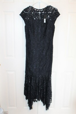New $168 BANANA REPUBLIC Size 4 Navy Blue Lace Trumpet Midi Dress Party  Wedding | eBay