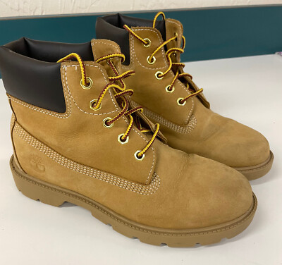 Timberland 6-Inch Boots Boys Youth Kids Winter Waterproof Snow Shoes Size 