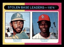 1975 Topps Baseball #309 Stolen Base Leaders Brock VG/EX *d4