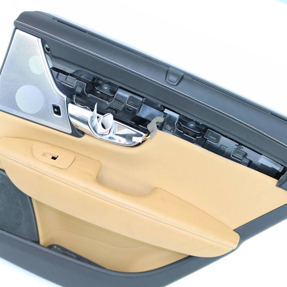 Panel de moldura de puerta trasera derecha Volvo carbón/ámbar #RA20 con pantalla para S90 V90 18-20 Foto 2 de 4