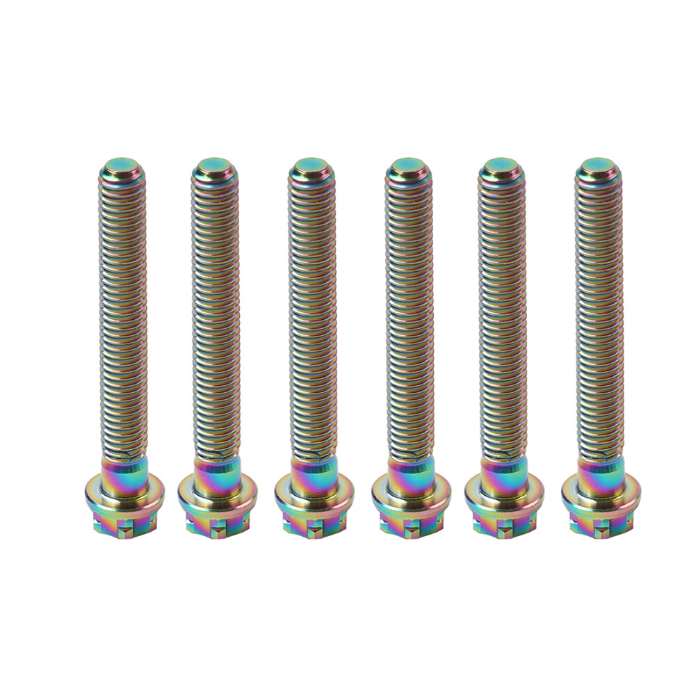 monページ Blue Titanium Front Fork Pinch Screws Bolt M8x45 for