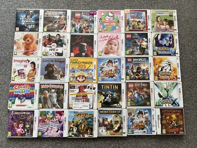 Riesiges Konvolut Nintendo 3DS Spiele X 30 Mario, Pokemon Lego Spiele