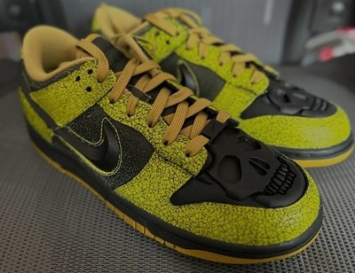 Nike Dunk Low Halloween Skull Black Green HV6103-300 US Men's Size