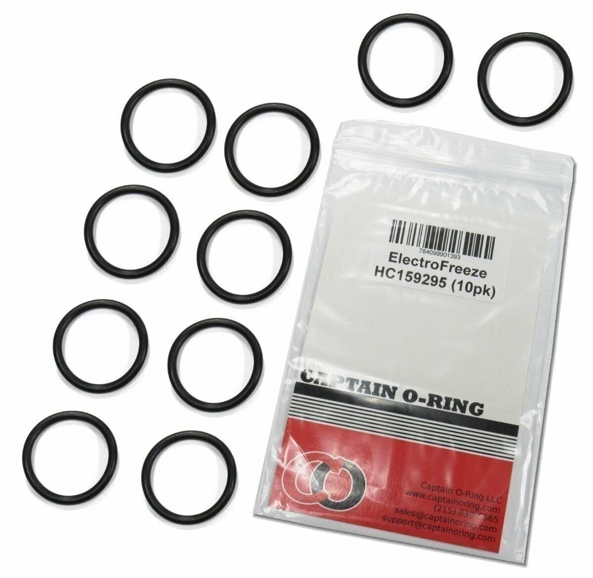 Captain O-Ring - Replacement Electro Freeze HC159295 O-Rings (10 Pack)