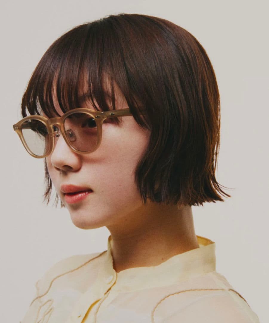 Ameri VINTAGE Acetate Sunglasses Gray Beige Frame… - image 3