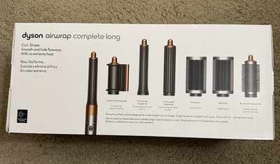 Dyson Airwrap Complete Long Set w/ Coanda Dryer, Long Barrels, Brushes, Case