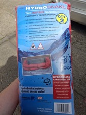 Hydrosnake Instant Sandbag Emergency Flood Barrier Water Flooding - 2 Pack