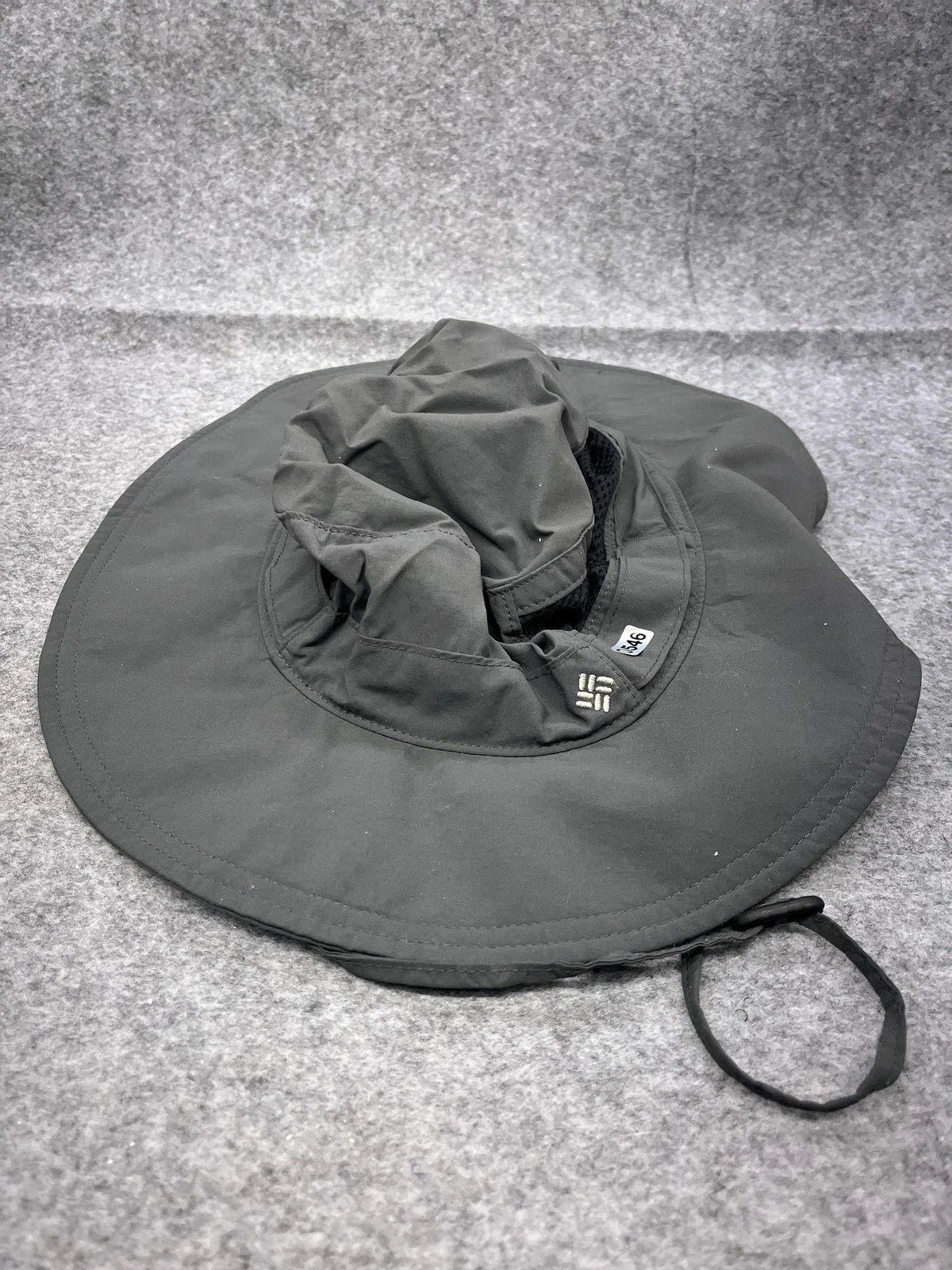 Columbia Hat Boonie Mens One Size Gray Nylon Mesh Wide Brim Outdoor Sun Hiking