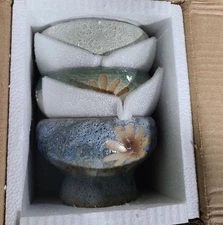 Sungmor Succulent Planters, Hand Crafted Ceramic Desktop Flower Pots Cactus Pots