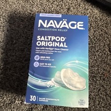 Navage Nasal System Original Saltpods 30 pods Brand New Sealed Salt Pods