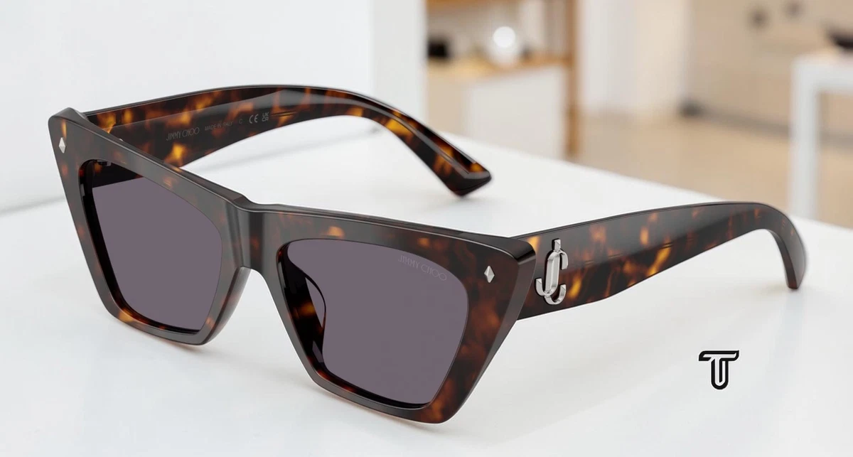 Jimmy‎ Choo Lilac Oversized Women\'s Crystal Sunglasses Lia/s BT3DZ Jimmy Choo JC5005 M (55 - 16) with Violet lenses and Violet  main image 2