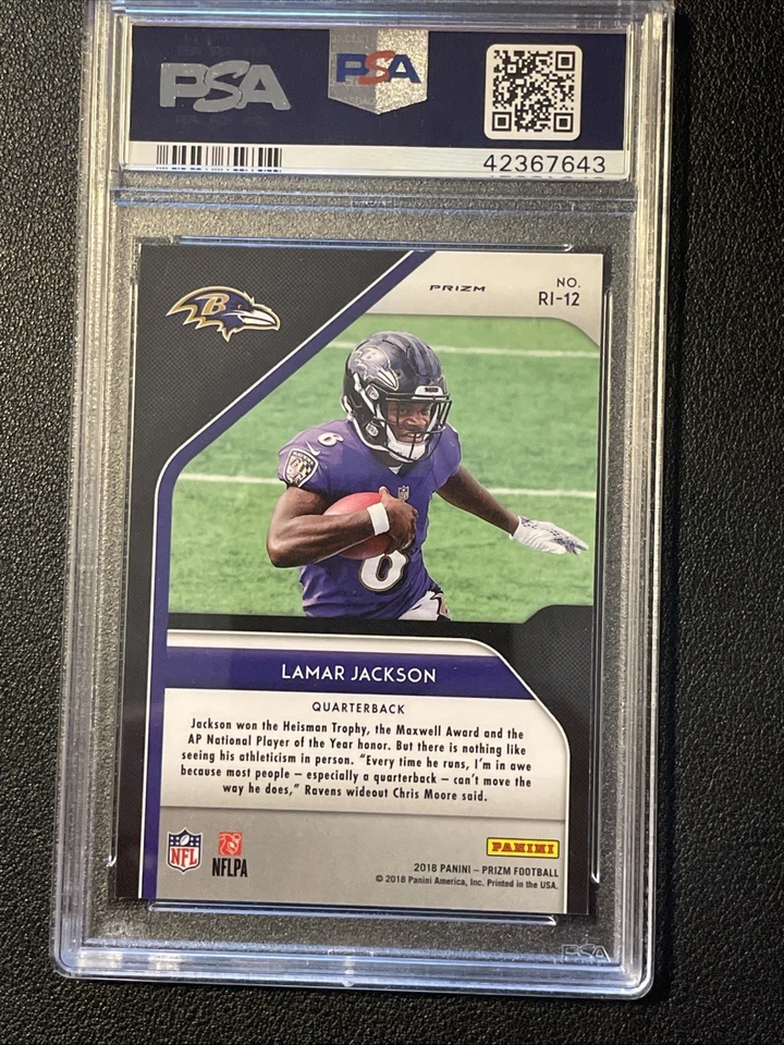 Panini Prizm Rookie Introduction 2018 Lamar Jackson #RI-12 Foto 2 de 2