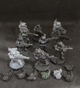 Warhammer 40k – 10 Kasrkins Cadiens – Eavy Metal – Neuf Sous Blister