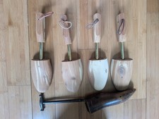 Vintage Wood  Metal Shoe Stretcher 2 Pair Large Rochester Tree Co with random1