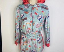 More Than Magic Sleepwear Yes Girl Jumpsuit Hooded Pajama Romper Girls L 10/12