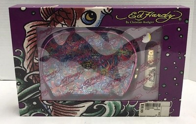 NIP ED HARDY By Christian Audigier Tattoo Cosmetic Bag & Eau De Parfum Spray Set