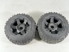 2x Used Pro-Line 1142 Badlands Rear Buggy Tires (Baja 5B) w/ Wheels