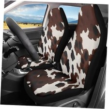 Car Seat Cover for Men Women Soft Breathable Automotive Brown Cow Print