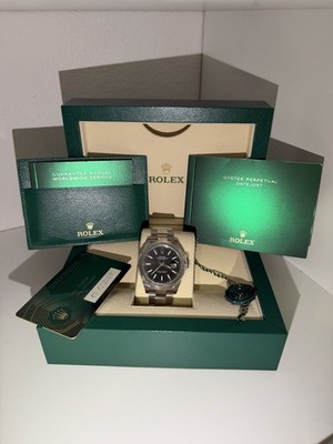 Rolex 126334 Datejust 41mm Fluted Bezel Black Dial Oyster Bracelet SHIPS FREE