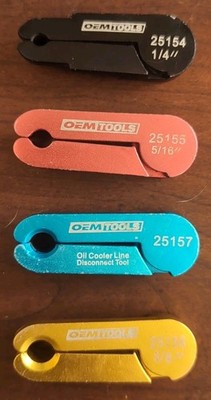 OEM & Matco Tools piece Fuel Transmission Line Disconnect Tool Set/ 4 Total 
