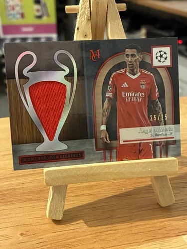 Topps UCC Museum 2025 Angel Di Maria Benfica Match Worn Patch Relic 25/25
