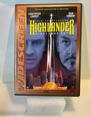 Highlander (DVD, 1997, 10th Anniversary Directors Cut) With Case and Insert