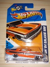 Hot Wheels Custom '64 Galaxie 500 Muscle Mania Ford '12 - V5416 NRFP Orange 1:64