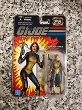 Scarlett G.I. JOE COBRA 25th Anniversary FOIL MOC NEW Unopened