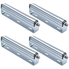 10" Long Rollers with Bracket 1.5" Dia Galvanized Steel Conveyor Roller for R...