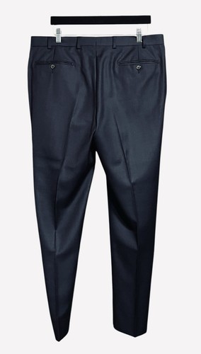 Suitsupply Brescia Royal Blue Flat Front Wool Dress Pants 33x29 - Picture 2 of 11