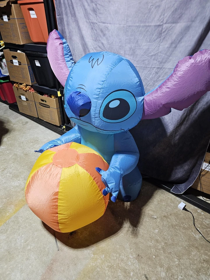 Disney Stitch Remote Control Inflatable Toy RC 4ft Tall Auto Inflates 2.4GHz - Image 2 of 4