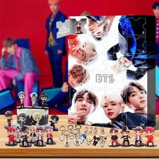 BTS Boys Figure Keychain Toys Set Christmas Countdown Advent Calendar Gift