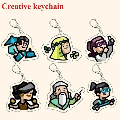 MBTI 16 Personality Keychain Acrylic Cartoon Double Sided I E Bookbag Charm