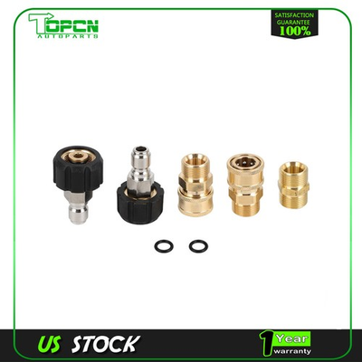 #ad 5 Pcs 5000 PSI Pressure Washer Adapter Set For Pressure Washers Hose and Guns $20.61
